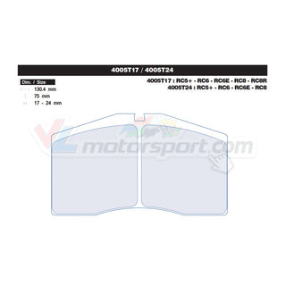 CL Brakes 4005T17 Jeu de plaquettes de frein