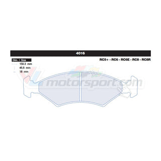 CL Brakes 4016 Juego de pastillas de freno