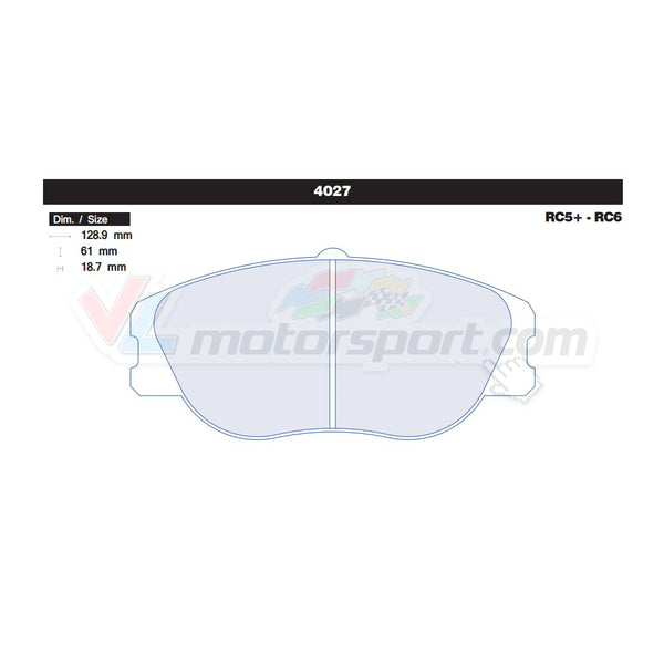 CL Brakes 4027 Jeu de plaquettes de frein