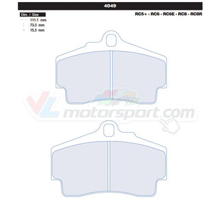 CL Brakes 4049 Juego de pastillas de freno