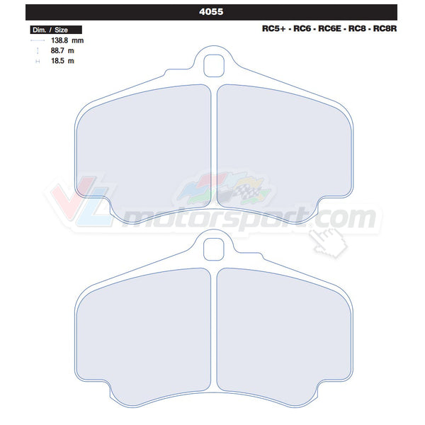 CL Brakes 4055 Juego de pastillas de freno