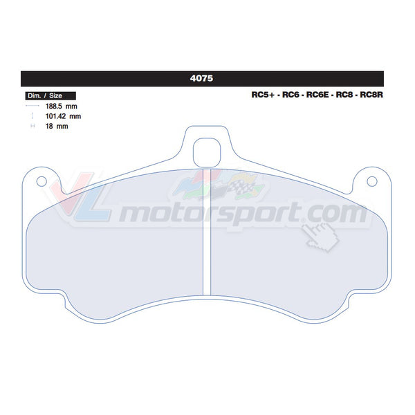 CL Brakes 4075 Juego de pastillas de freno