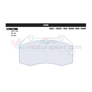 CL Brakes 4098 Jeu de plaquettes de frein