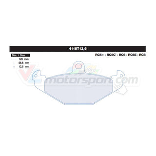 CL Brakes 4115T12.6 Jeu de plaquettes de frein