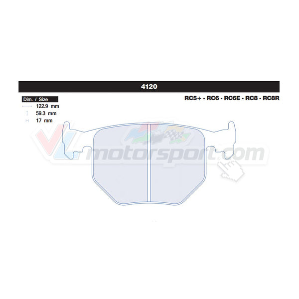 CL Brakes 4120 Juego de pastillas de freno