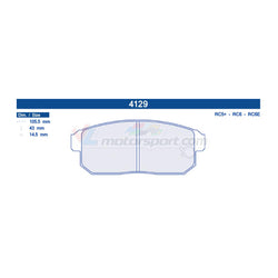 CL Brakes 4129 Juego de pastillas de freno