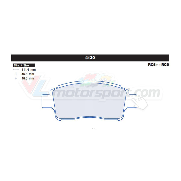 CL Brakes 4130 Jeu de plaquettes de frein