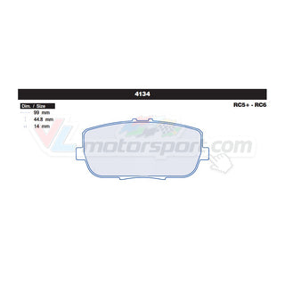 CL Brakes 4134 Juego de pastillas de freno