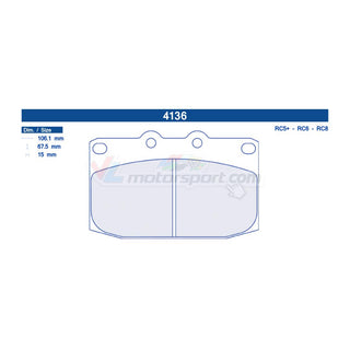 CL Brakes 4136 Juego de pastillas de freno