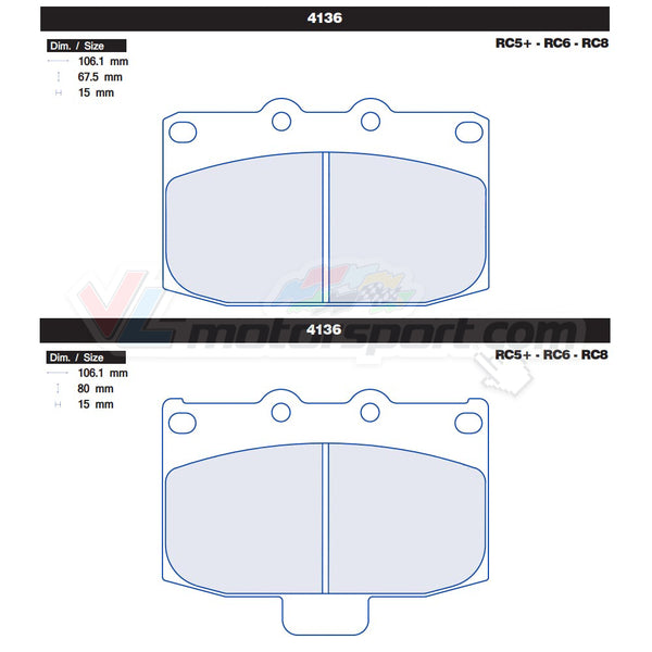 CL Brakes 4136 Jeu de plaquettes de frein