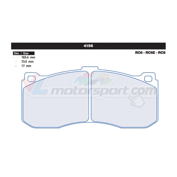 CL Brakes 4156 Jeu de plaquettes de frein