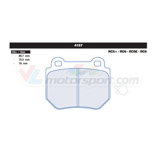 CL Brakes 4157 Juego de pastillas de freno