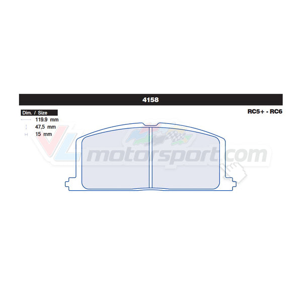 CL Brakes 4158 Jeu de plaquettes de frein