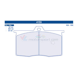 CL Brakes 4159 Jeu de plaquettes de frein