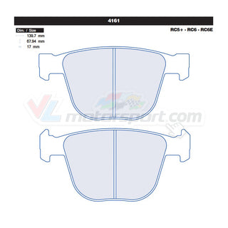 CL Brakes 4161 Juego de pastillas de freno