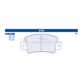 CL Brakes 4165 Jeu de plaquettes de frein