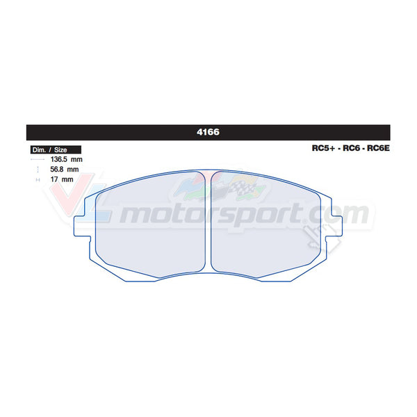 CL Brakes 4166 Juego de pastillas de freno