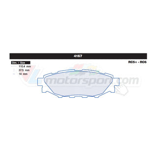 CL Brakes 4167 Juego de pastillas de freno