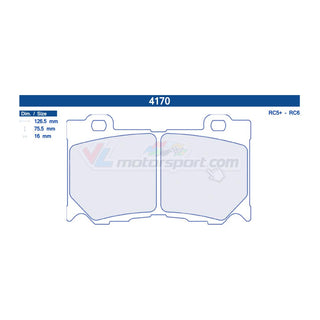 CL Brakes 4170 Jeu de plaquettes de frein