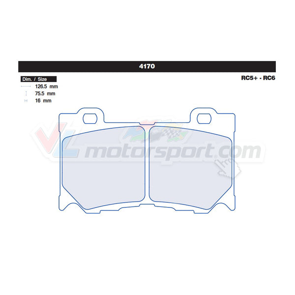 CL Brakes 4170 Jeu de plaquettes de frein