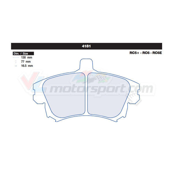 CL Brakes 4181 Jeu de plaquettes de frein