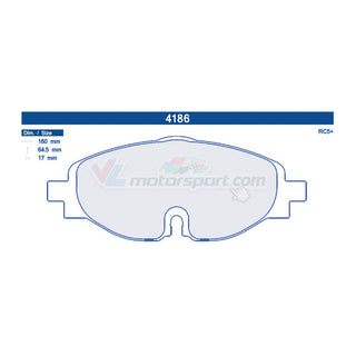 CL Brakes 4186 Juego de pastillas de freno