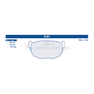 CL Brakes 4191 Jeu de plaquettes de frein