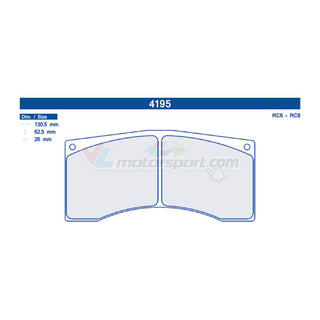 CL Brakes 4195 Jeu de plaquettes de frein