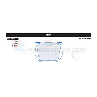 CL Brakes 4198 Juego de pastillas de freno