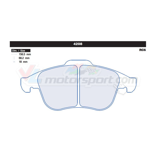 CL Brakes 4208 Jeu de plaquettes de frein