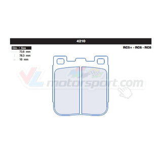 CL Brakes 4210 Juego de pastillas de freno