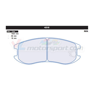 CL Brakes 4215 Jeu de plaquettes de frein