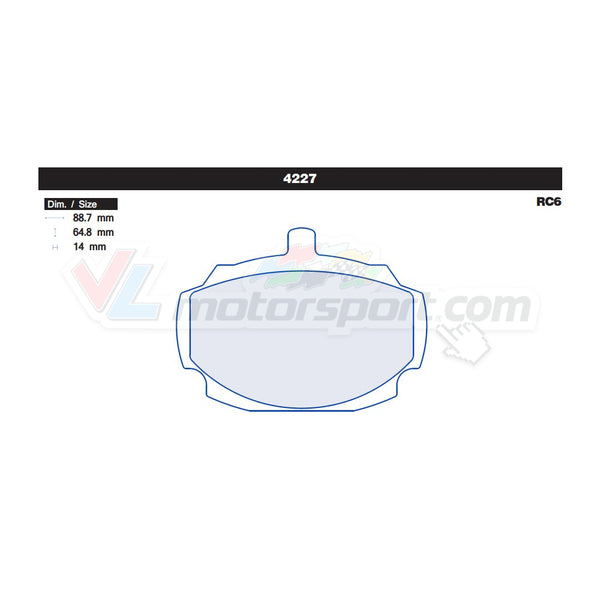 CL Brakes 4227 Juego de pastillas de freno