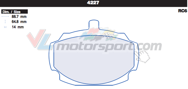 CL Brakes 4227 Juego de pastillas de freno