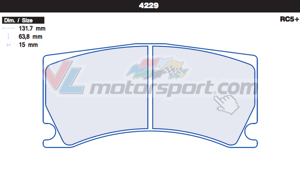 CL Brakes 4229 Juego de pastillas de freno