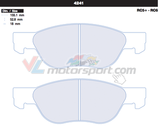 CL Brakes 4241 Juego de pastillas de freno