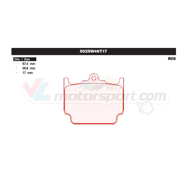 CL Brakes 5029W46T17 Jeu de plaquettes de frein