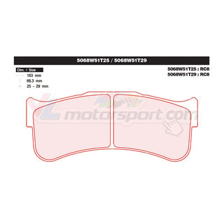 CL Brakes 5068W51T25 Jeu de plaquettes de frein