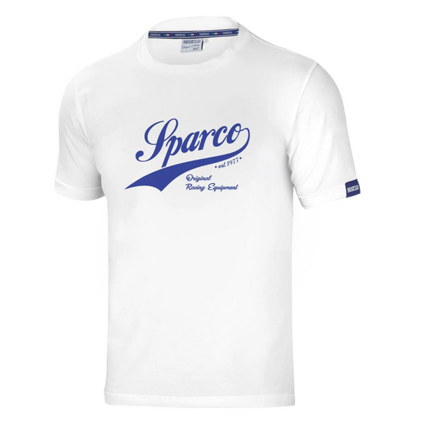 T-shirt blanc vintage Sparco
