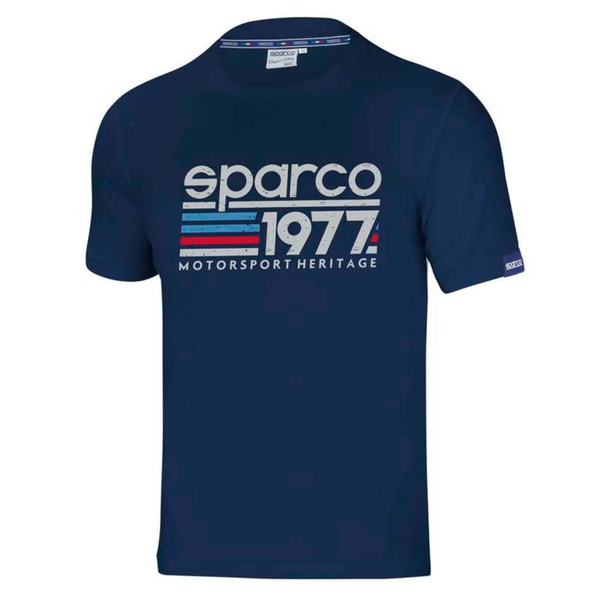 T-shirt Sparco 1977 bleu marine
