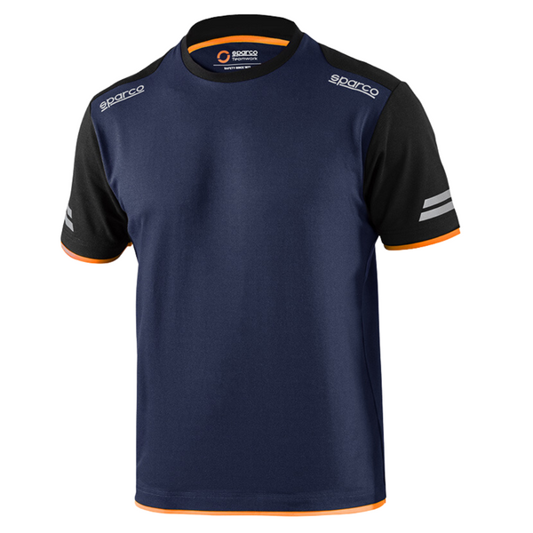 T-shirt Sparco Tech Bleu Marine/Orange