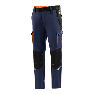 Pantalon Sparco Tech Bleu Marine/Orange