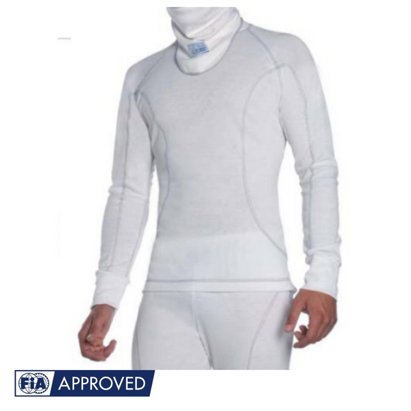 Chemise blanche coupe slim Sparco Racing Ice
