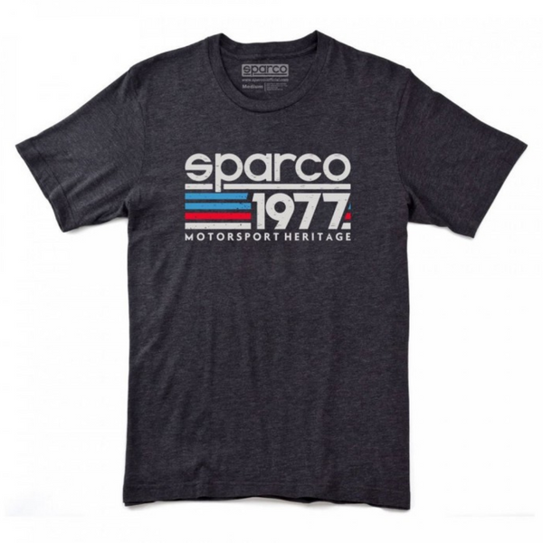 Camiseta Sparco Merchandising Vintage 77 Negro