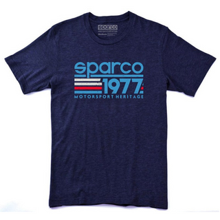 Camiseta Sparco Merchandising Vintage 77 Azul Marino