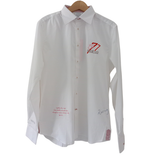 Camisa Sparco Vestir 77 Manga Larga Blanco/rojo