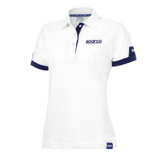 Polo blanc Sparco Corporate Lady