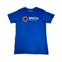 T-shirt bleu de travail d'équipe Sparco